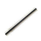 WCON 2.54mm Round Pin Connector Straight 1 * 40P Gold Flash H 3.0 L  11.96 black ROHS