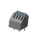 2.50 Merge Terminal Block Connector Combined Type 4Pin Grey Sn Plated H=11.50 ROHS