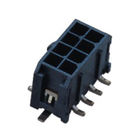 Right Angle SMT Wire To Board Connectors 3.00mm 2*2P LCP black Sn plated ROHS