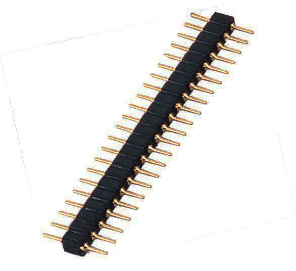 2.0mm Round Pin Header Connector Single Row Headers 1*22P 180°DIP