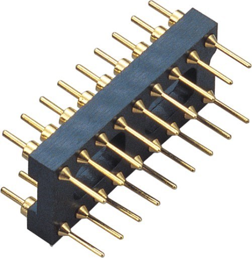 2.54mm 20P IC Socket Connector Round Pin Header PCB plate Min 100 cycles