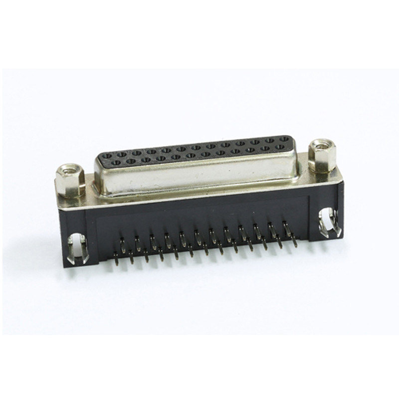 DB25 Connector Right Angle 25 Pin Female Connector For PCB PBT Balck ROHS