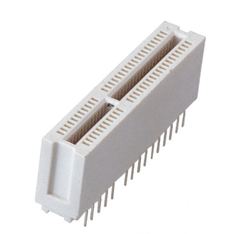 1.27 Mm Pin Header Straight 1.27mm Connector PCI Slot PA66 White in