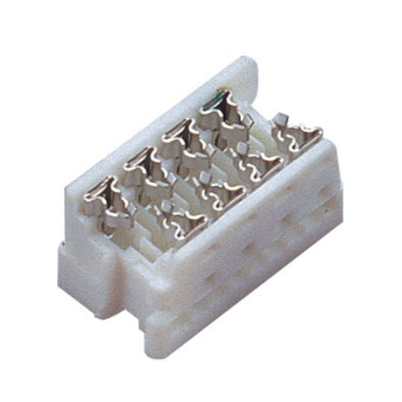 Idc Type Circuit Board Wire Connectors 1.27mm 24p Pbt White Sn Plated