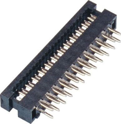 2.0mm DIP Plug Connector 2*12P PBT Black P/Bronze Tin Plating ROHS