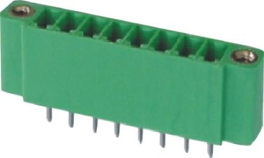 Male Pluggable Straight DIP PA66 Terminal Blocks Connector 3.5mm 8P Wtih Ear