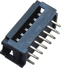 1.27 Pitch  14 pin dip socket PBT Black 30%GF Sample Free Contact Material Brass ROHS