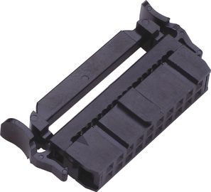 2.54mm Double Row  IDC socket Connector With SR One Side Contact  Brass Sel Au/Sn 06~64P