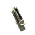 1.27 Pitch Computer Pin Connectors SCSI Connector 26P Female Right Angle PBT Black Phosphor Bronze ROHS