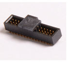 SMT Type Connector Pin Header 1.27 Mm Pitch PA9T Black Gold Flash ROHS