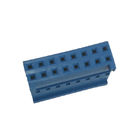 &quot;T&quot;Type Connector Wire To Board 2.54mm Pitch Connector Housing 2*8P PBT Blue ROHS