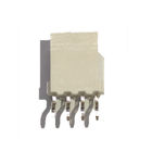 &quot;T&quot; Type 2.54mm wire to board crimp style connectors 1*4P Right SMT PA46 Natural , Brass UL94V-0