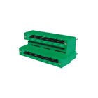 Three Layers Pluggable Terminal Blocks Connector Male 5.08 Mm PA66 Green