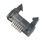 WCON Long Latch 2.54 Mm Pitch Pin Header , PBT Straight 14 Pin Header Connectors