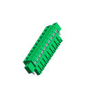 PA66 Green Pluggable Pcb Terminal Block  Without Ear 10P 3.50 Female WCON ROHS