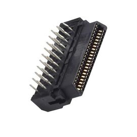 Male Right Angle 1.27mm Scsi Drive  D Type 40P Pcb IO Connector