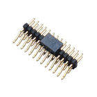 WCON Connector 1.27 Mm Pitch Pin Header 90° SMT PA9T BK H=2.5 Horizontal posts