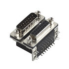 Female Male Db9 Connector Dual Row Right Angle D SUB FOR Communication