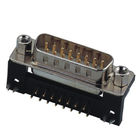 WCON D-SUB DB 44P Connector Female Right anglefor PCB  type PBT Black Sel.1U&quot; Au/Sn ROHS