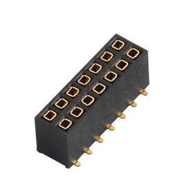 Female Dual Row Header Connector SMT With Post  1.0AMP 1.27mm H=2.0