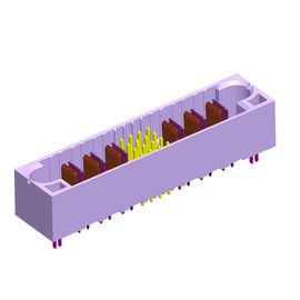 Straight male  A Type Power and signal hybrid board to board connectors Sn plated With forks ROHS