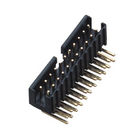 2.00 Board To Wire Connectors 180° DIP H=6.4 Box Header Au or Sn over Ni