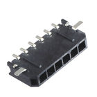 Single Row Right Angle 3.0mm Pitch Wire To Board Wafer Connector  SMT With Post LCP black