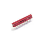 WCON Dip Female 8 Pin Right Angle Connector 1.27mm Pa46 Red Matte Sn Plated
