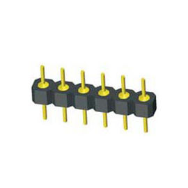Straight type 8P  WCON PCB 2.54mm Round Pin Connector  With PPS plastic black color ROHS