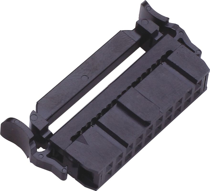 2.54mm Double Row  IDC socket Connector With SR One Side Contact  Brass Sel Au/Sn 06~64P