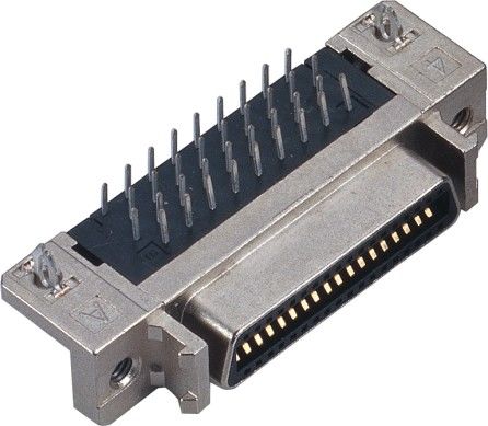 1.27mm SCSI connector female straight cen-type 68 pin scsi connector mating with 6320M