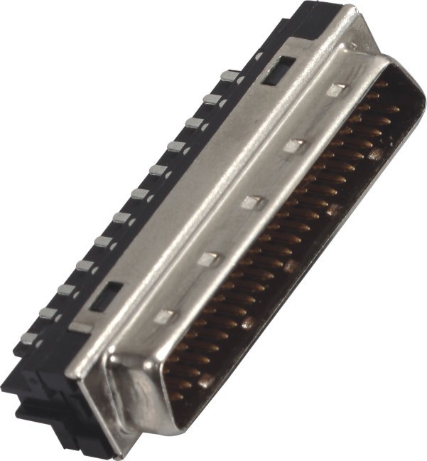 1.27*2.54 Pitchscsi 68 pin connector Male Computer Pin Connectors