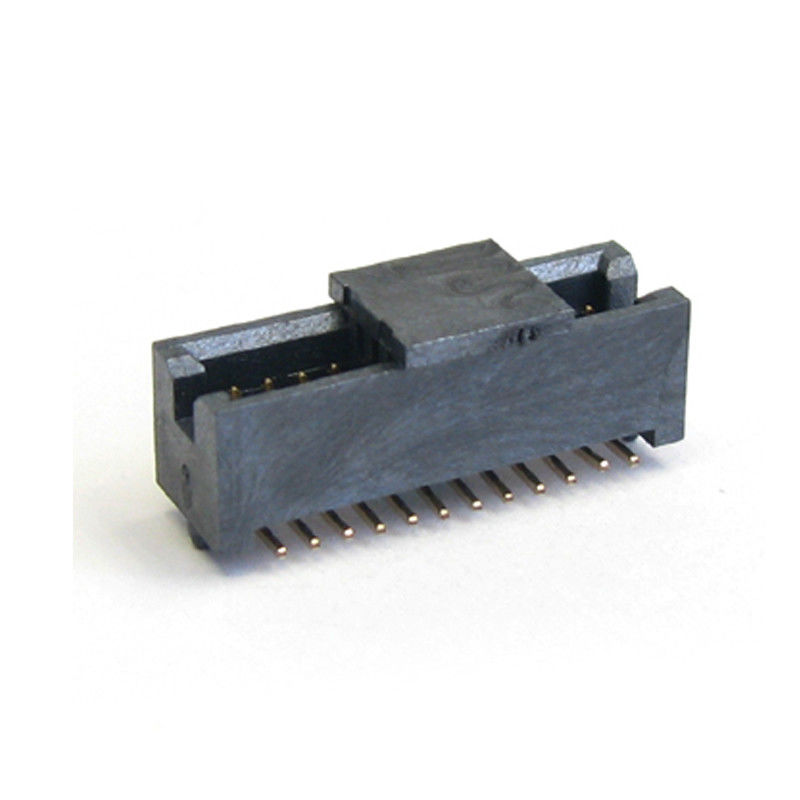 1.27 Box Header Connector SMT With Post  UL  Male Phosphor Bronze  LCP 30％GF( UL94V-0 )