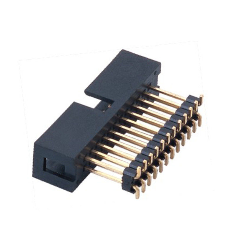 Full Gold Plating SMT Connector 2.54 Mm Pitch Box Header H=9.0 Add Housing