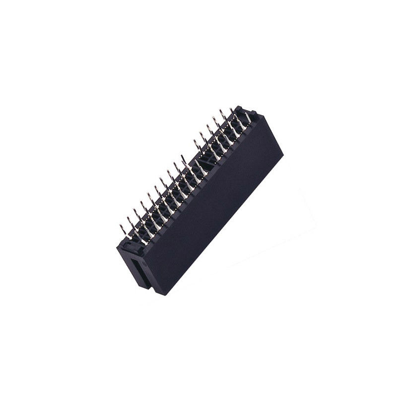 Single Row WCON Slot 60P Dip Type Connector With Post Brass PA66 UL