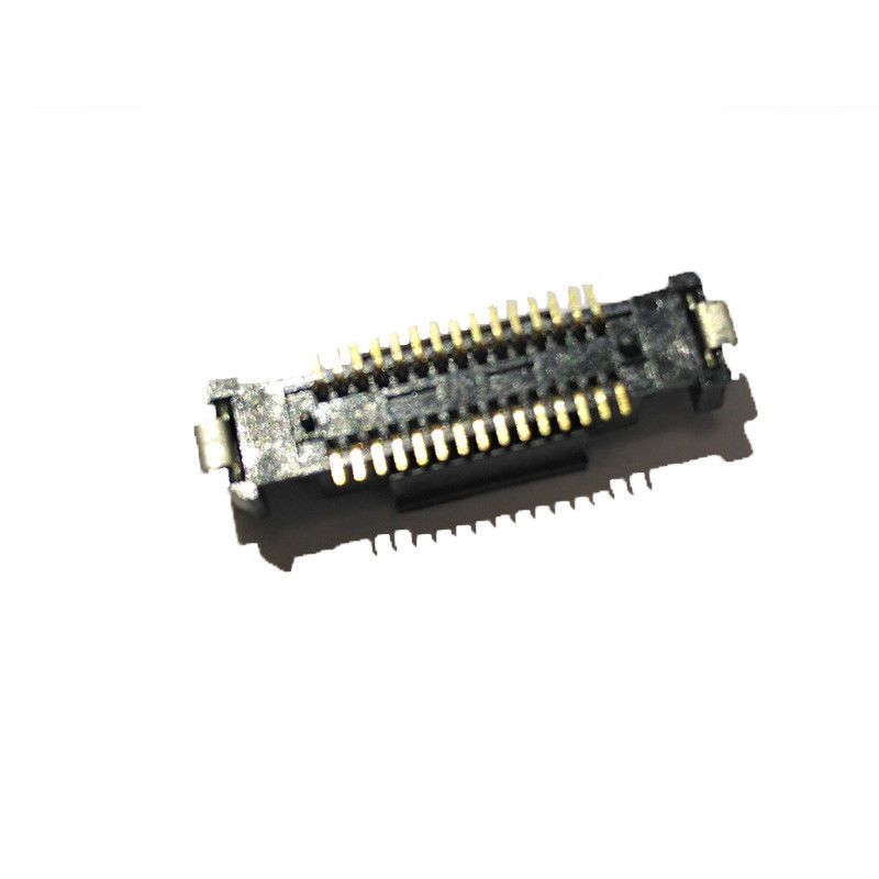 SMT Type Board To Board 0.8 Mm Pitch Connector E Type Male With Post And Cap ROHS