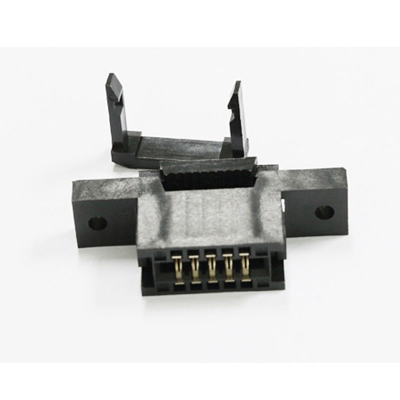 10P Card Edge Socket WCON Connector with clapboard PBT black ROHS