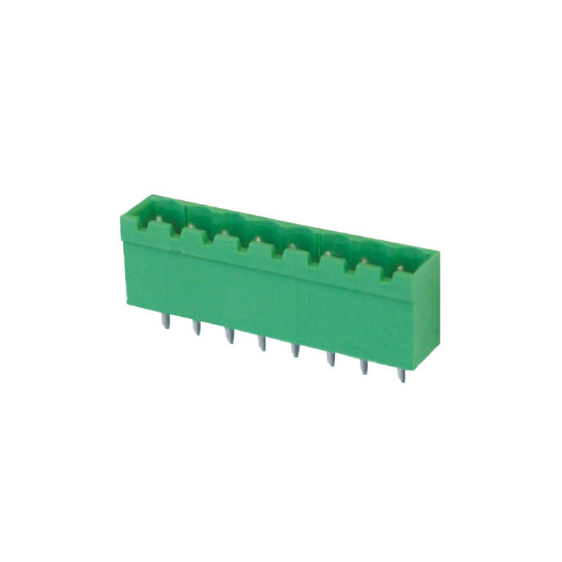 5.08mm Pluggable Terminal Block Connector Male 1*8P Straight Green Close Type