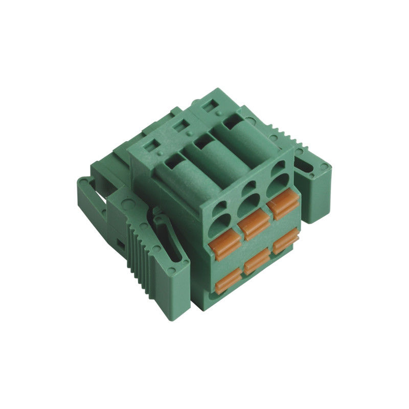 Double Plug Terminal Block Connector Platform Mother Seat 3P With Shrapnel On Both Sides
