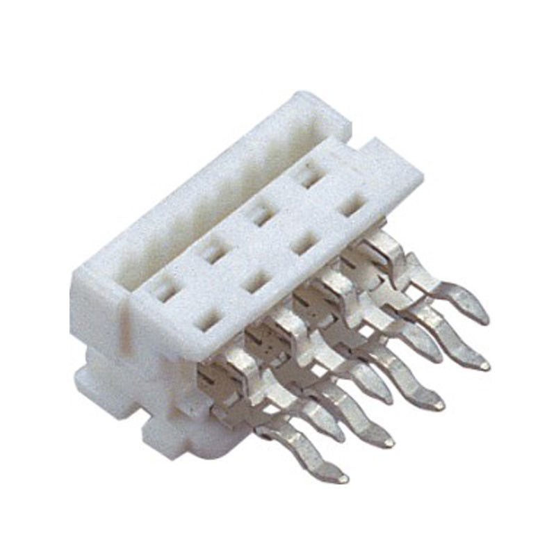 WCON White Matte Sn Plated Pcb Connectors Wire To Board 1.27mm 12 Pin Pbt Rohs