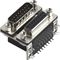 D type  two part  with fork Right Angle Dual Row D Sub Connector PBT black 15 Pin wcon ROHS