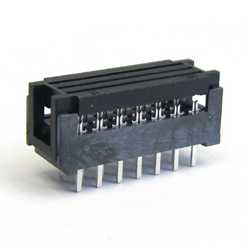 1.27 Pitch 14 pin dip socket PBT Black 30%GF Sample Free Contact ...