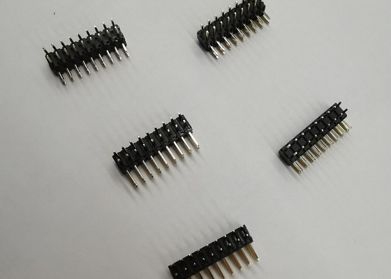 PDA 3 Pin Header Right Angle , PA9T 2Mm Header Connector double row