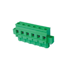 Horizontal Opposite Direction Line 5.08 Pluggable Terminal Block Female PA66  Green With Ear
